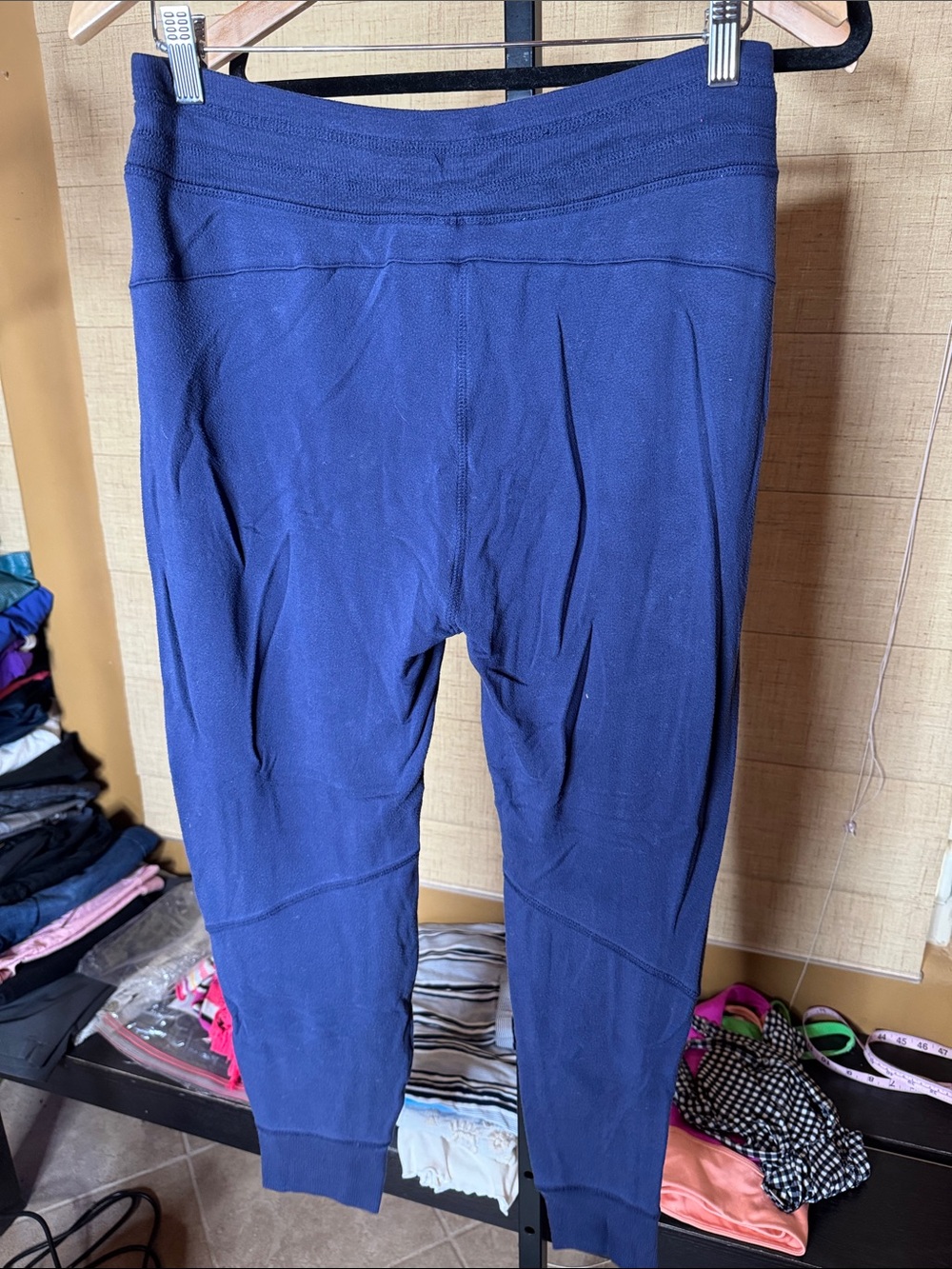 Athleta Coaster Luxe High Rise Jogger Pants Navy Blue MP Medium Petite - Picture 10 of 10